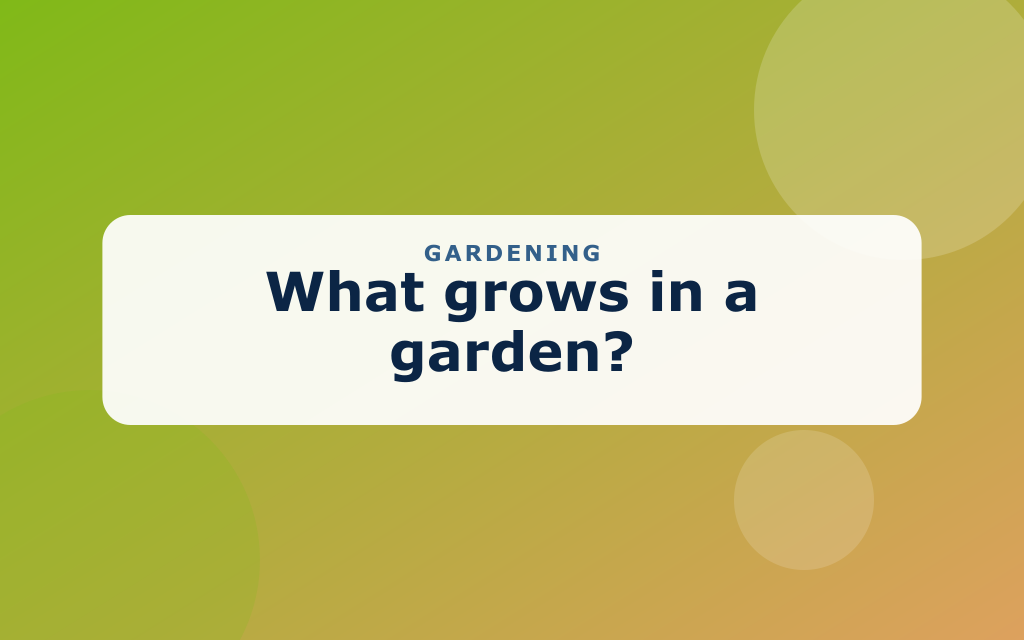 Cartoon garden with sprouts, vegetables, a watering can, and a worm