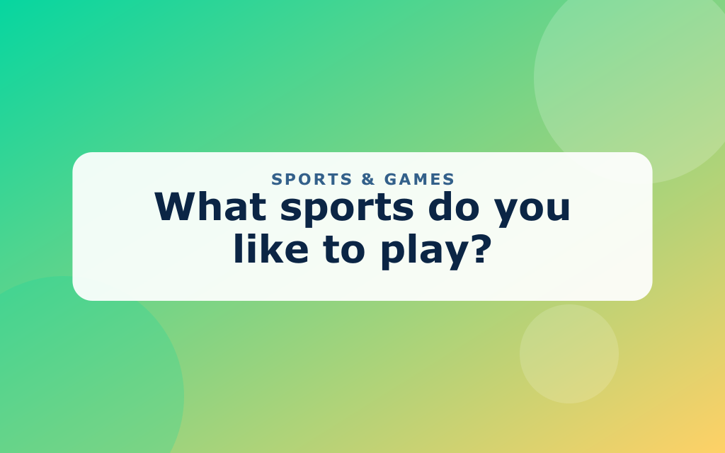 Cartoon kids playing soccer, basketball, and baseball with a trophy